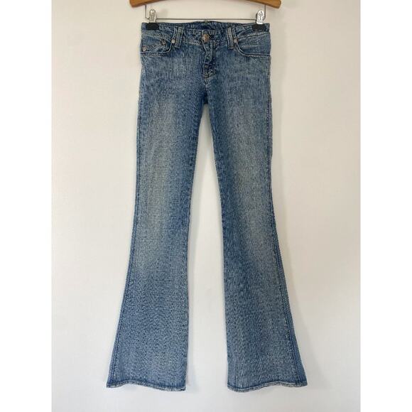 Rock & Republic Denim Roth Skynard Flare Jeans in Light-Medium Wash - Picture 1 of 11